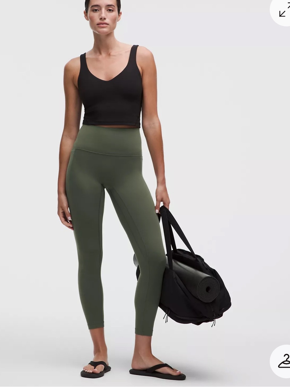 Lululemon Align Leggings 25” in Olive Green